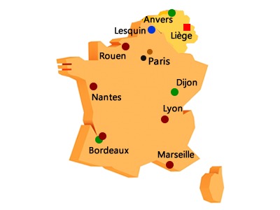 Carte partenaires O2D Environnement