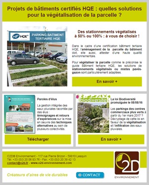 Newsletter O2D - octobre 2016