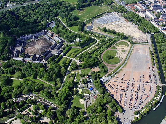 Parking paysager perméable à l'Esplanade de Lille