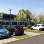 Groene en beklinkerde waterdoorlatende parkeerplaatsen (april 2015)