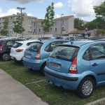 Parking gazon Hôpital Charles Perrens - mai 2016