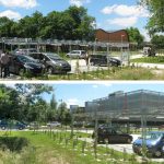 Integratie in het landschap van ecologische waterdoorlatende parkings