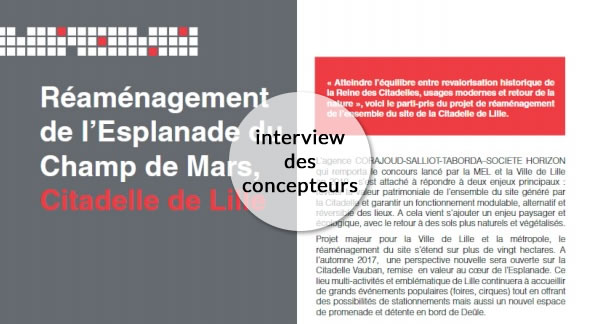 Parking Champ de Mars de Lille interview des concepteurs