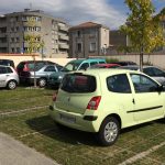 Parking gazon Hôpital Charles Perrens - septembre 2015