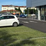 Parking végétalisé après 6 mois de mise en circulation (juin 2016)