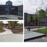 Phase travaux - Construction du parvis et aménagements paysagers - mai 2024