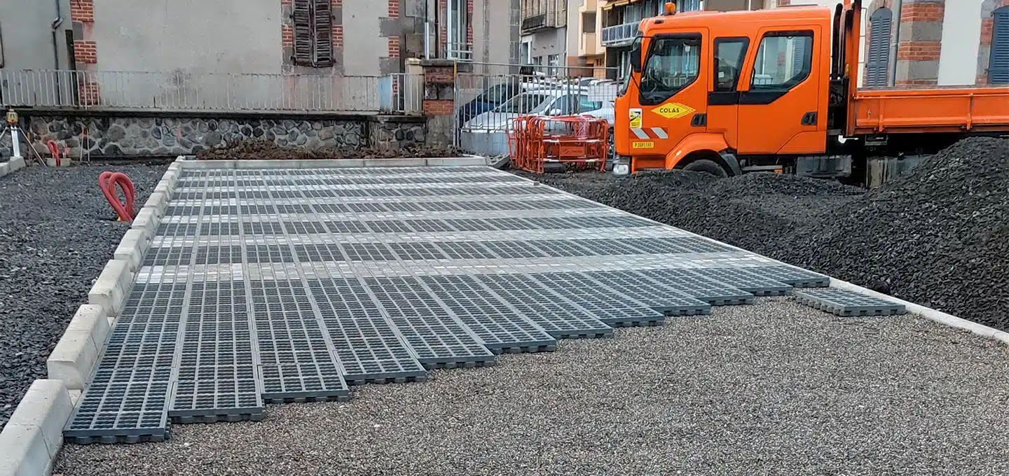 Désimperméabilisation du parking de locaux associatifs avec solutions O2D