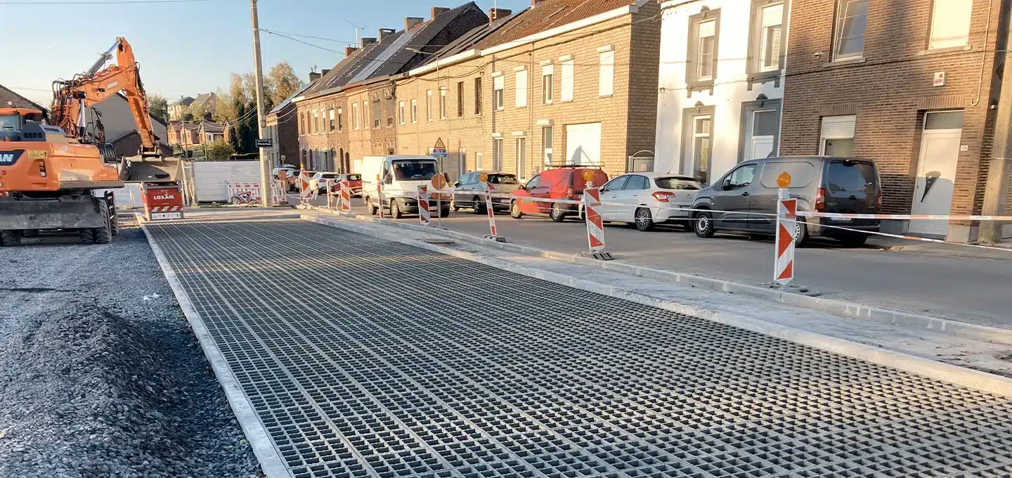 Infiltration des eaux pluviales La Louvière - Phase chantier (3)