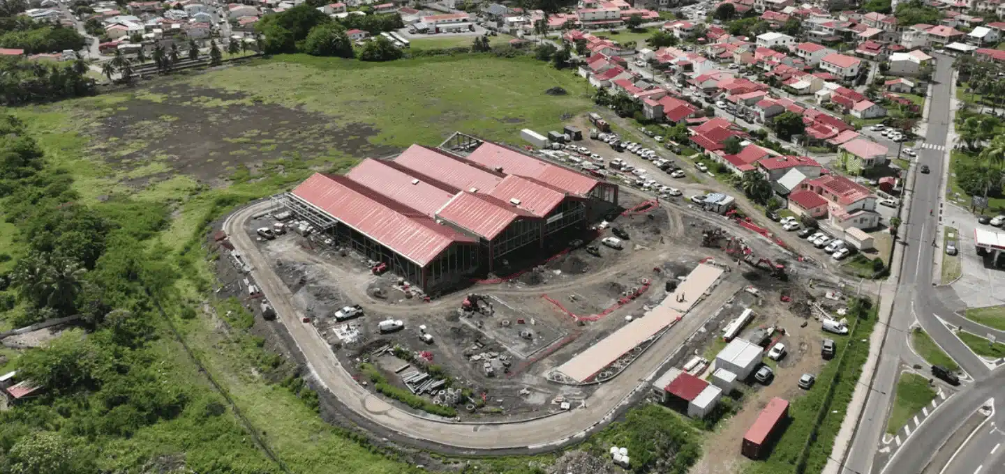 Parking pavé et Géotextile dépolluant Amter Martinique (1)