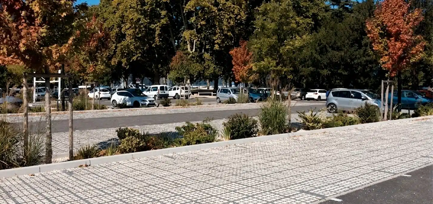 Stationnement gravillonné O2D MINÉRAL (1)