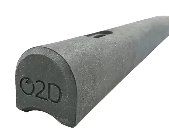 Stop-roues plastique recyclé O2D 120 ou 160 cm