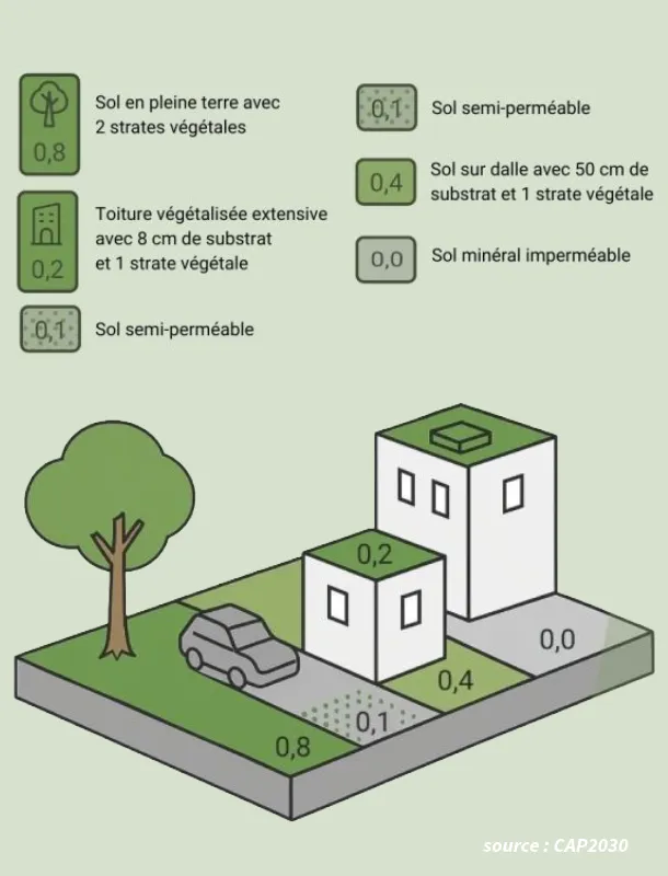Coefficient biotope surfacique harmonisé définition