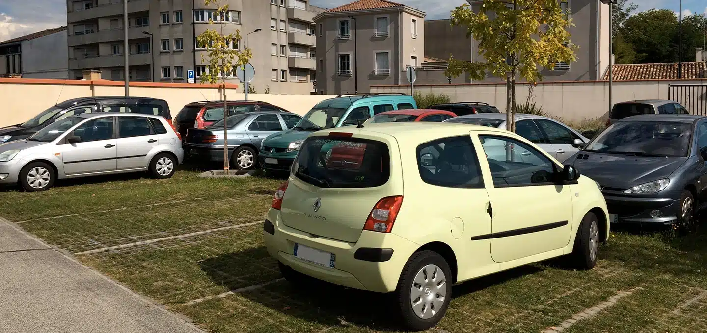 Parking gazon à forte fréquentation O2D GREEN