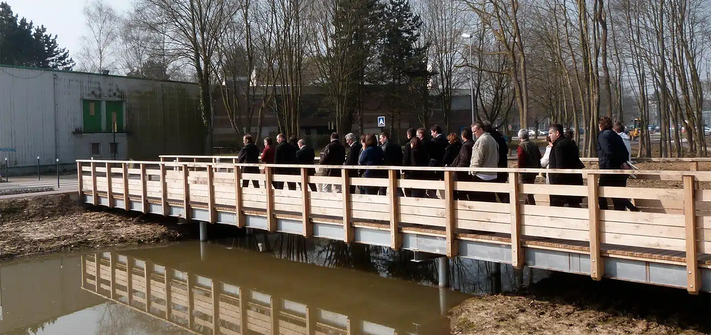 Passage à guet et noues d'infiltration (mars 2024)