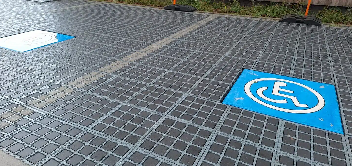 Travaux d'aménagement Gazomètre Place PMR