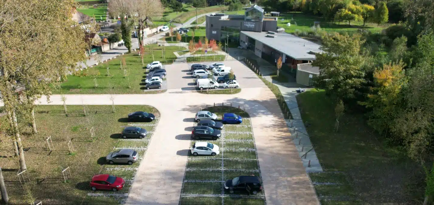 parking paysager paerméable vegétal