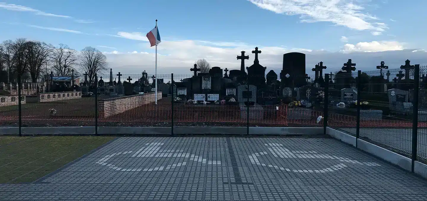 places perméable allée de cimetière pmr