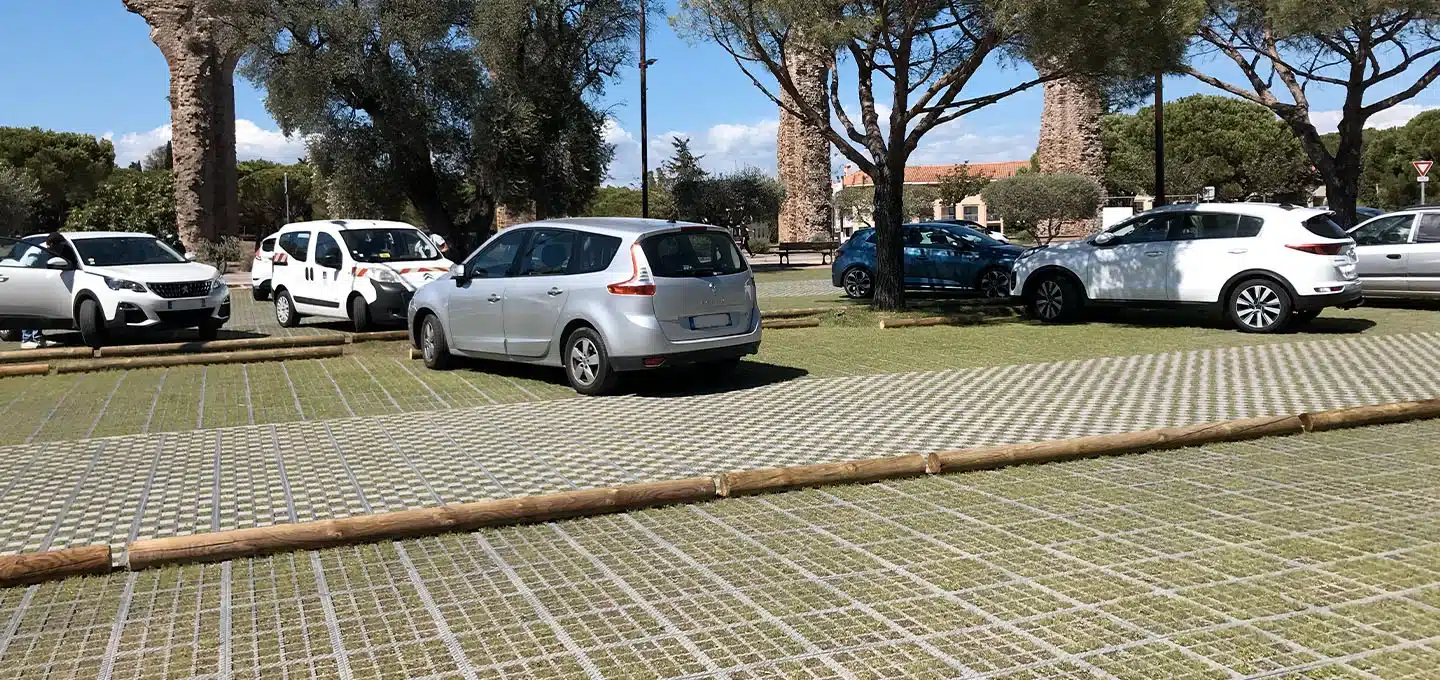 stationnements végétalisés parking centre ville