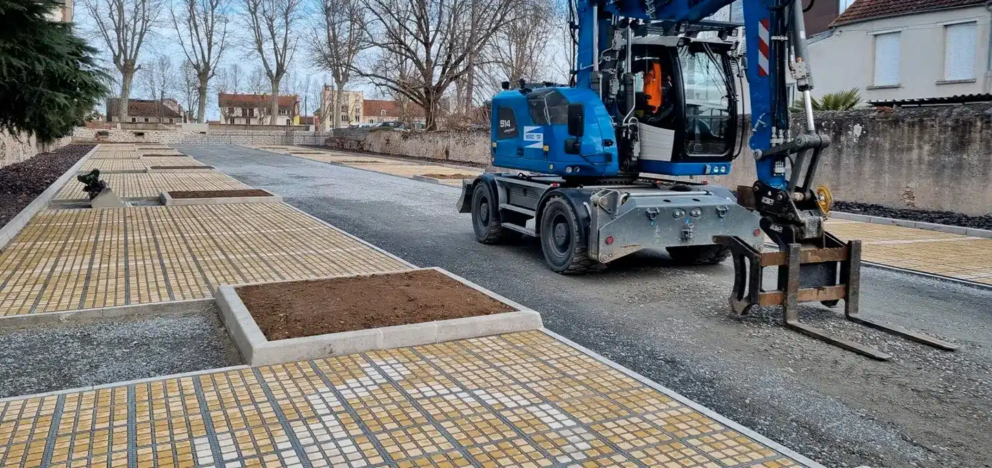 travaux perméabilisation des sols parkings